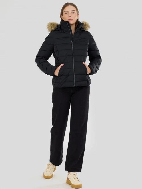Fundango Urban Lite Jacket női steppelt átmeneti kabát fekete színben 4
