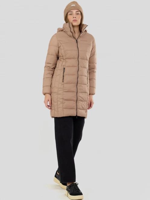 Fundango Lunel Padded Jacket női steppelt átmeneti kabát barna színben 4