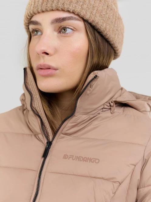Fundango Lunel Padded Jacket női steppelt átmeneti kabát barna színben 6