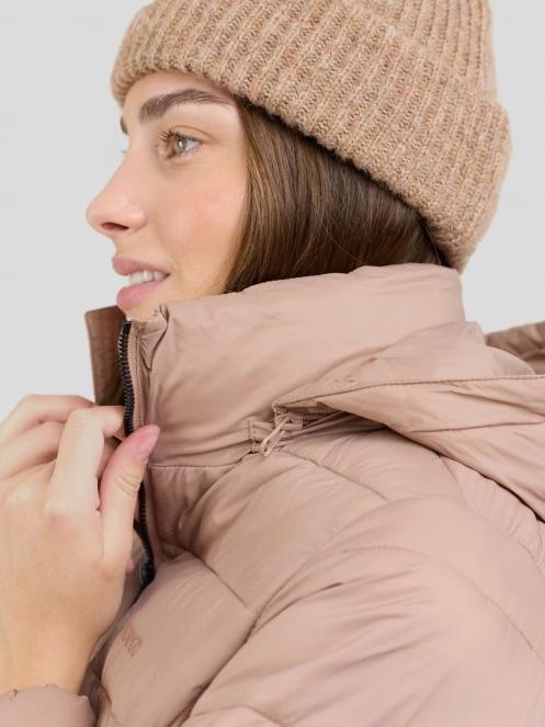 Fundango Lunel Padded Jacket női steppelt átmeneti kabát barna színben 8