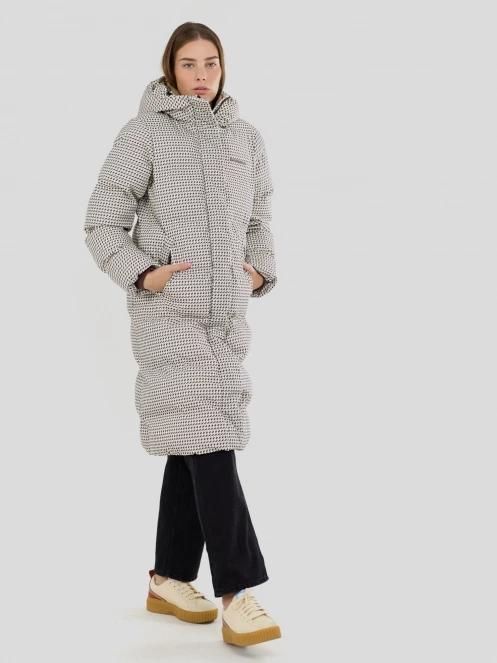 Fundango Cosycoat Long Padded Jacket női steppelt télikabát multikolor színben 4