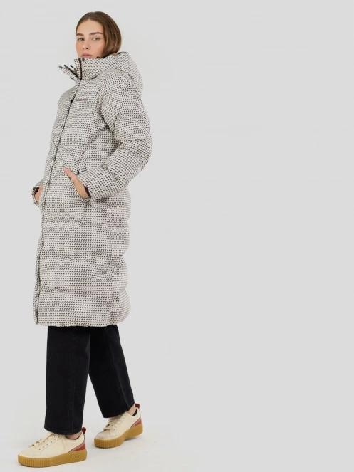 Fundango Cosycoat Long Padded Jacket női steppelt télikabát multikolor színben 5
