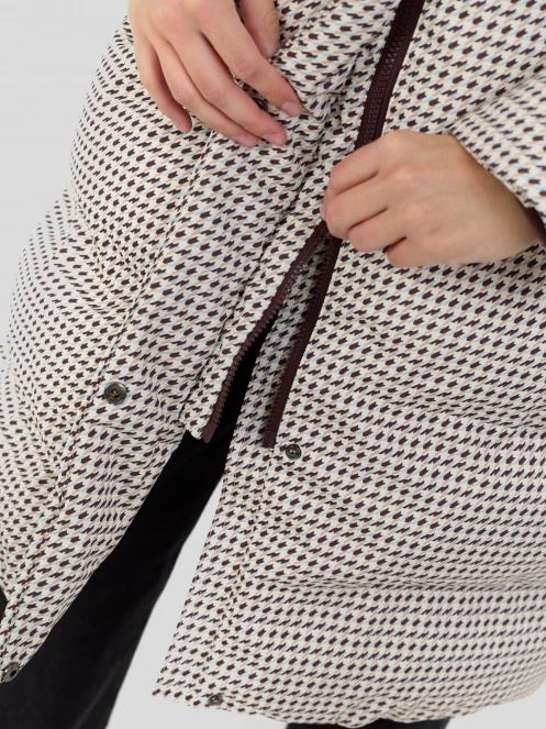 Fundango Cosycoat Long Padded Jacket női steppelt télikabát multikolor színben 9