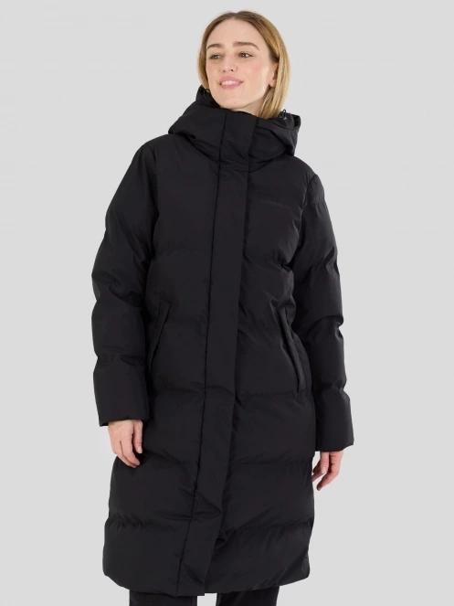 Fundango Cosycoat Long Padded Jacket női steppelt télikabát fekete színben 2