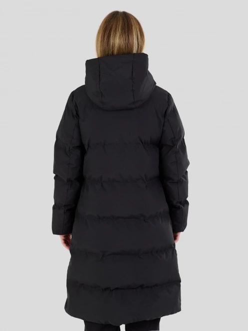 Fundango Cosycoat Long Padded Jacket női steppelt télikabát fekete színben 3