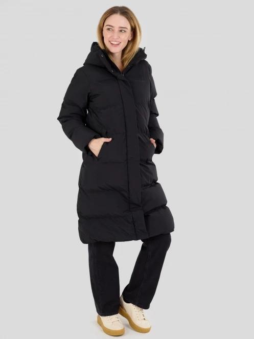 Fundango Cosycoat Long Padded Jacket női steppelt télikabát fekete színben 4