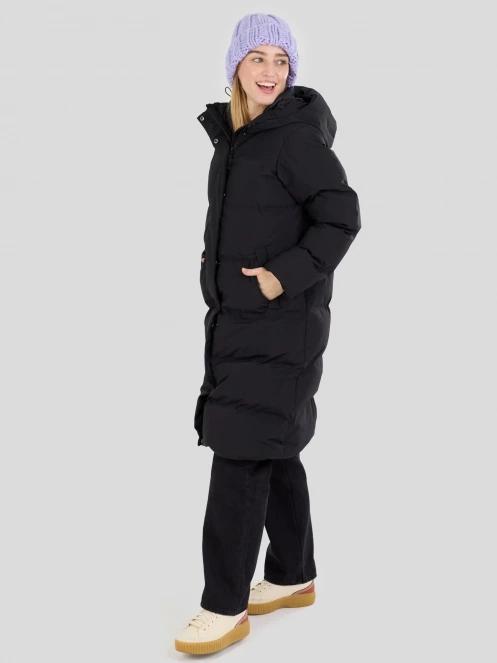 Fundango Cosycoat Long Padded Jacket női steppelt télikabát fekete színben 5