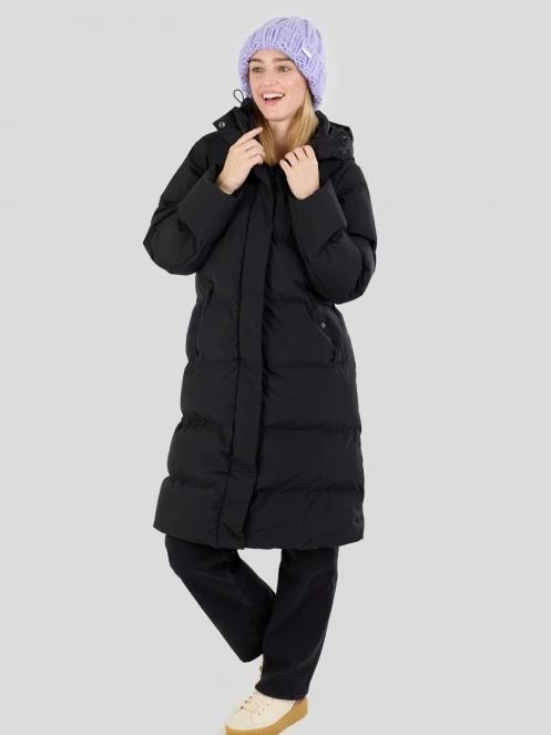 Fundango Cosycoat Long Padded Jacket női steppelt télikabát fekete színben 6