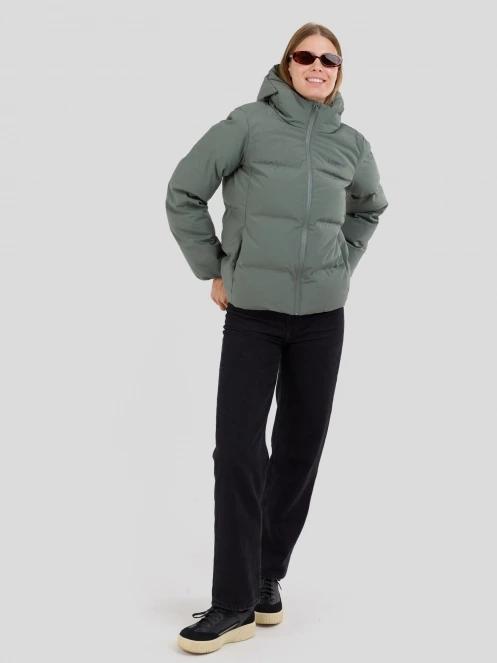 Fundango Everwind Padded Jacket női steppelt télikabát zöld színben 4
