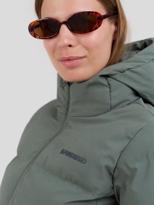 Fundango Everwind Padded Jacket női steppelt télikabát zöld színben 6