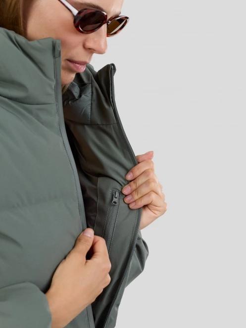 Fundango Everwind Padded Jacket női steppelt télikabát zöld színben 7