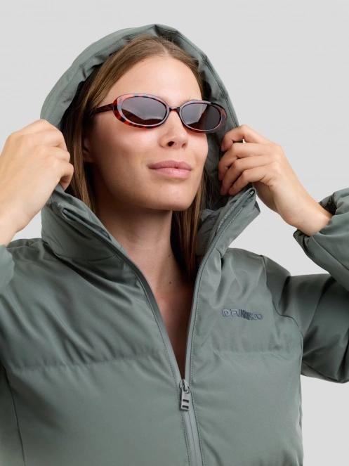 Fundango Everwind Padded Jacket női steppelt télikabát zöld színben 8