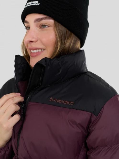 Fundango Nina Padded Jacket női steppelt télikabát lila színben 7