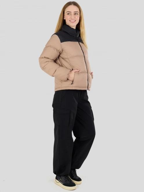 Fundango Nina Padded Jacket női steppelt télikabát barna színben 5