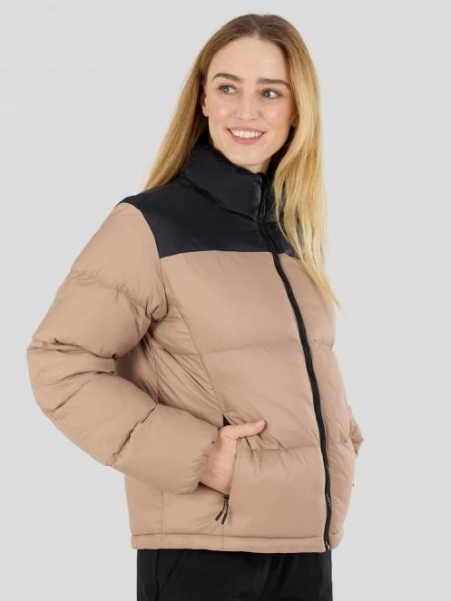 Fundango Nina Padded Jacket női steppelt télikabát barna színben 6