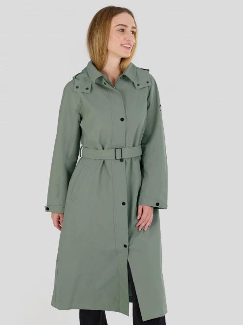 Fundango Brighton Trenchcoat női ballonkabát zöld színben 2