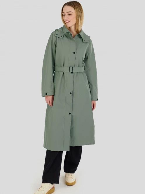 Fundango Brighton Trenchcoat női ballonkabát zöld színben 4