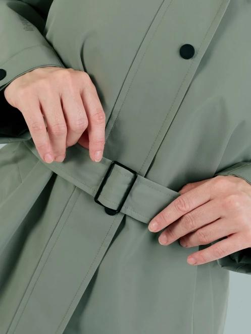 Fundango Brighton Trenchcoat női ballonkabát zöld színben 7
