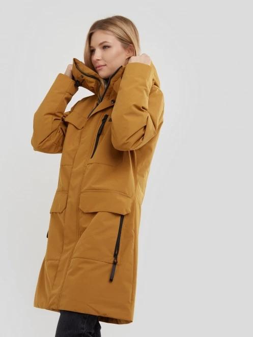 Fundango Perilla Parka Jacket női utcai kabát sárga színben 4
