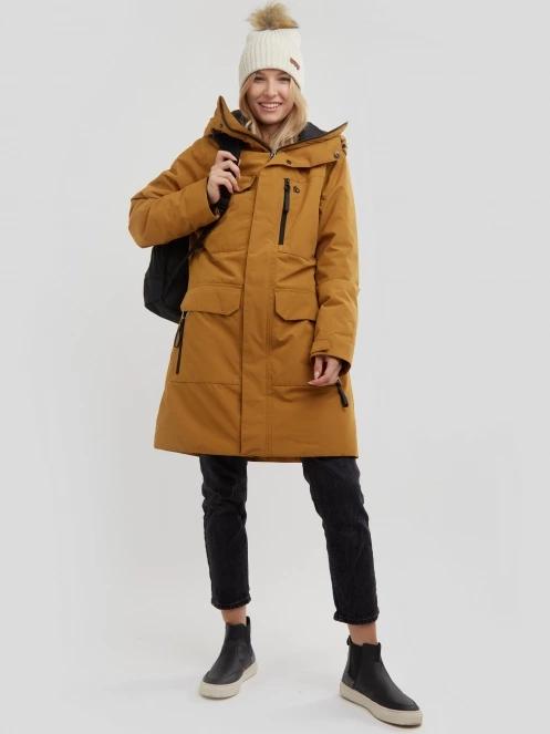 Fundango Perilla Parka Jacket női utcai kabát sárga színben 5