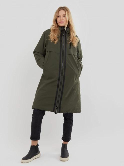 Fundango Carya Parka Jacket női utcai kabát oliva színben 2