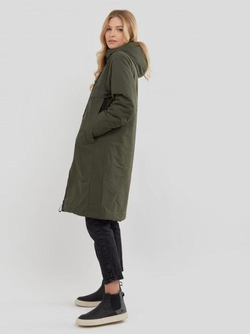 Fundango Carya Parka Jacket női utcai kabát oliva színben 4