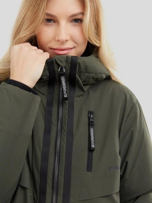 Fundango Carya Parka Jacket női utcai kabát oliva színben 5