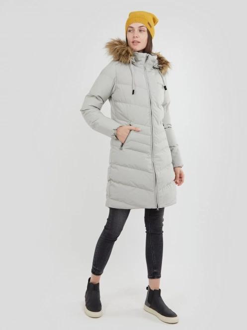 Fundango Puppis Padded Jacket női télikabát szürke színben 4