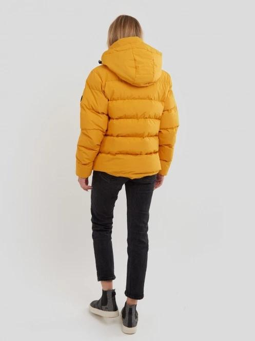 Fundango Amber Padded Jacket női utcai kabát sárga színben 3