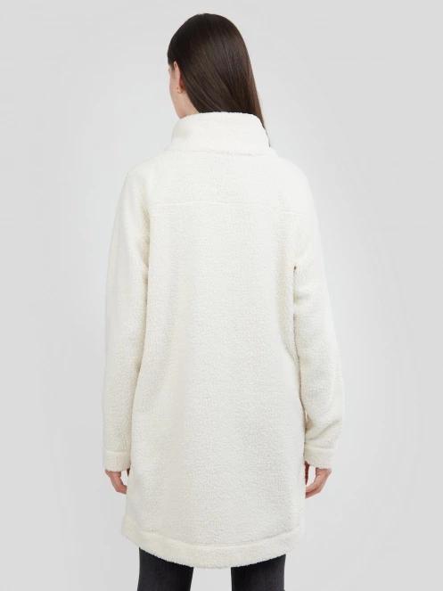 Fundango Elle Fleece Jacket női utcai kabát homok színben 3