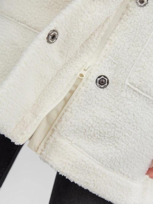 Fundango Elle Fleece Jacket női utcai kabát homok színben 8