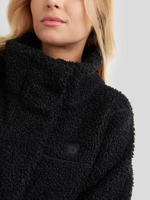 Fundango Elle Fleece Jacket női utcai kabát fekete színben 5