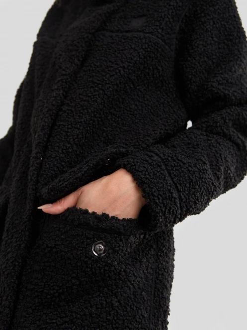 Fundango Elle Fleece Jacket női utcai kabát fekete színben 6