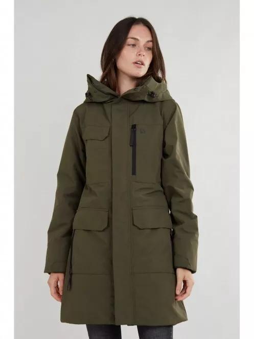 Fundango Perilla Parka Jacket női télikabát oliva színben 2