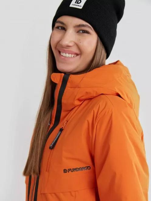 Fundango Carya Parka Jacket női utcai kabát narancssárga színben 5