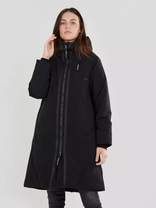 Fundango Carya Parka Jacket női utcai kabát fekete színben 2