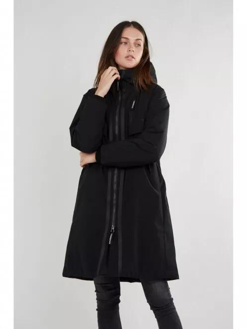 Fundango Carya Parka Jacket női utcai kabát fekete színben 4