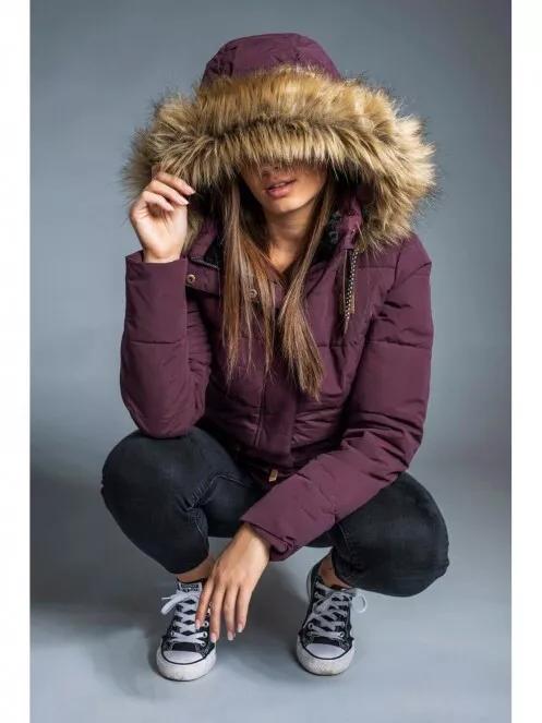 Fundango BONITA Padded Jacket női télikabát piros színben 4