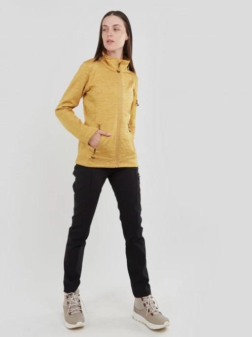 Fundango Antila Fleece Jacket női polár pulóver sárga színben 4