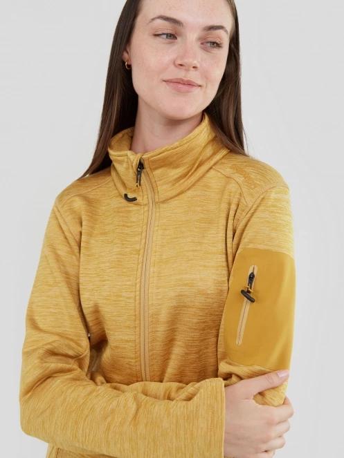 Fundango Antila Fleece Jacket női polár pulóver sárga színben 5