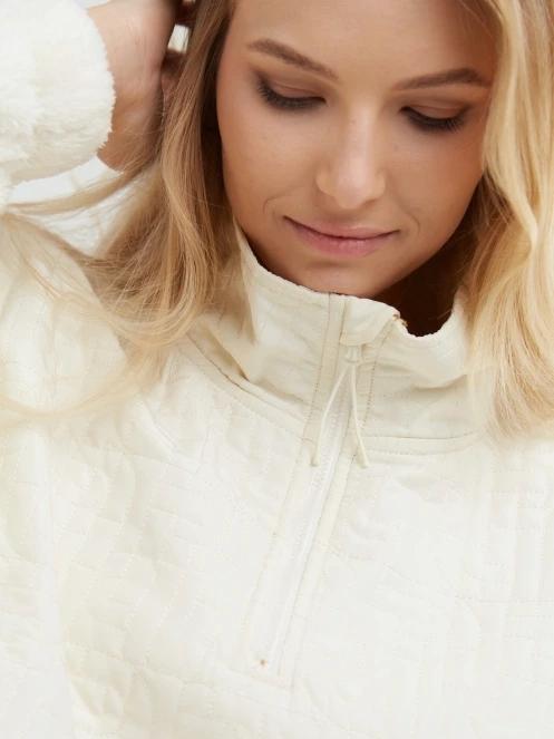 Fundango Calypso Hybrid Pullover női polár pulóver barna színben 7