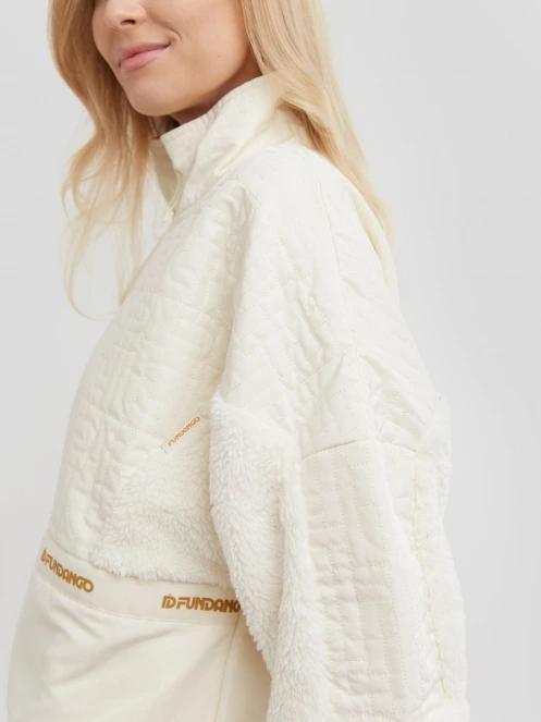 Fundango Calypso Hybrid Pullover női polár pulóver barna színben 8