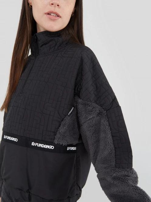 Fundango Calypso Hybrid Pullover női polár pulóver fekete színben 6