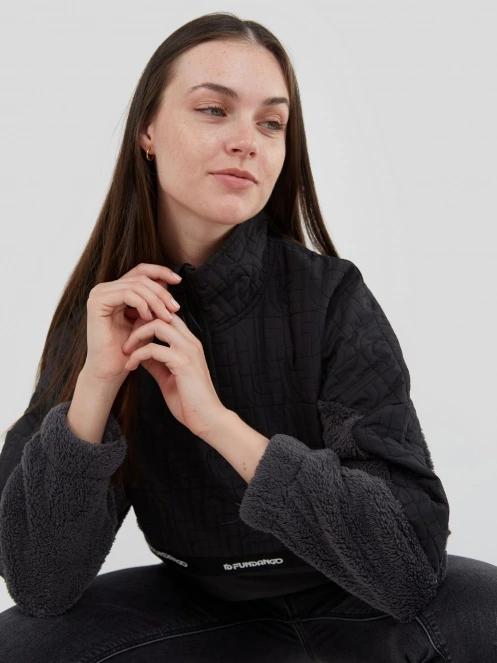 Fundango Calypso Hybrid Pullover női polár pulóver fekete színben 7