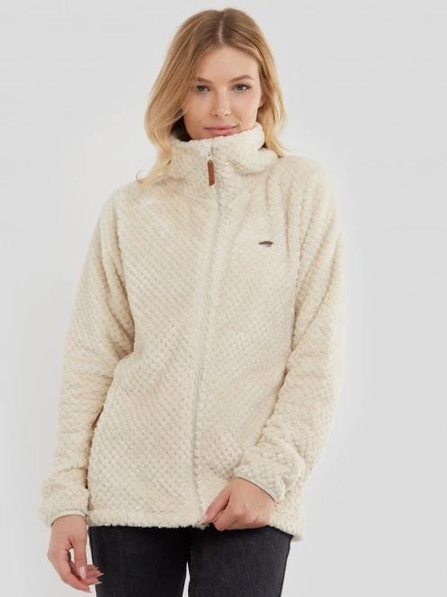 Fundango Shiren Fleece Jacket női polár pulóver homok színben 3