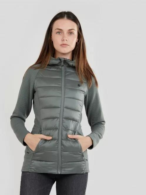 Fundango Afton Hybrid Jacket női softshell kabát oliva színben 2