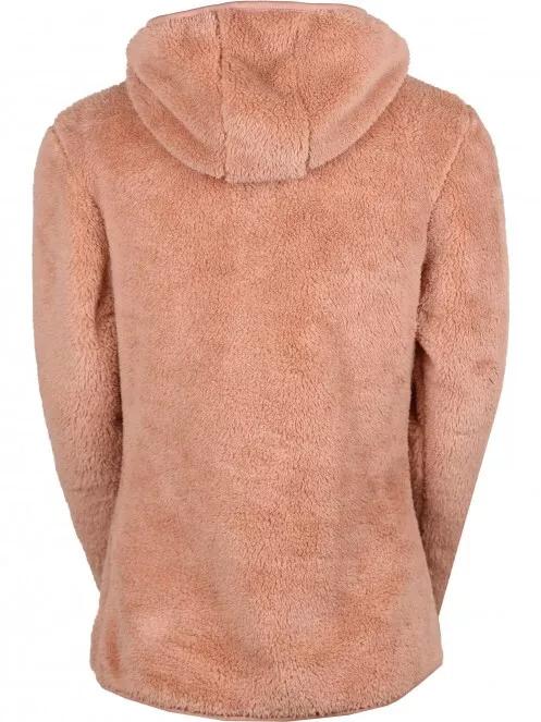Fundango Olivia Pile Jacket női kapucnis pulóver rózsaszín színben 7