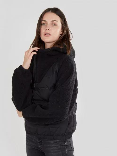 Fundango Frila Hybrid Jacket női utcai kabát fekete színben 4