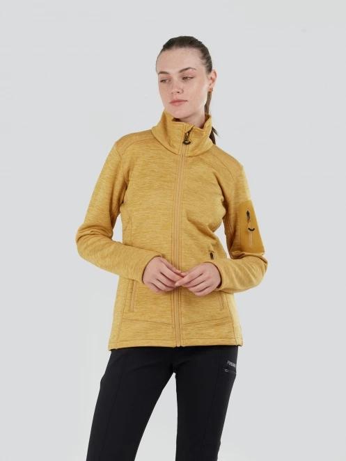 Fundango Antila Fleece Jacket női polár pulóver sárga színben 2