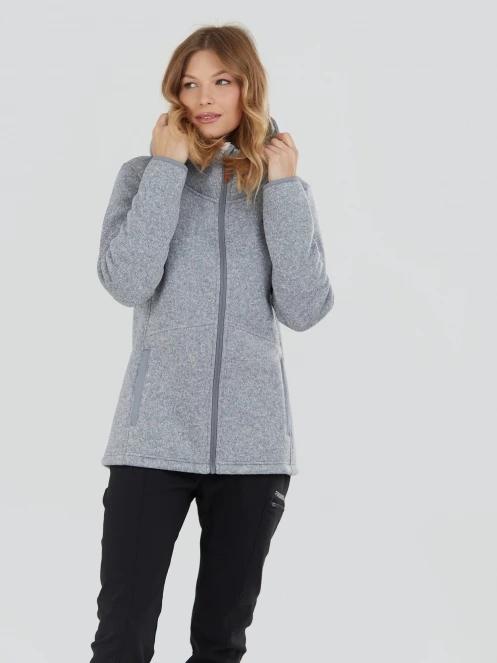 Fundango Ara Fleece Jacket női polár pulóver szürke színben 2